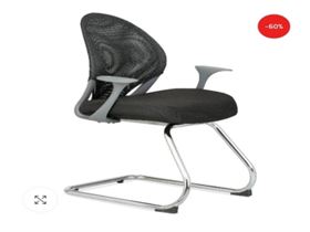 Connect Low Back Mesh Ergonomic Visitor Chair with Fixed arms